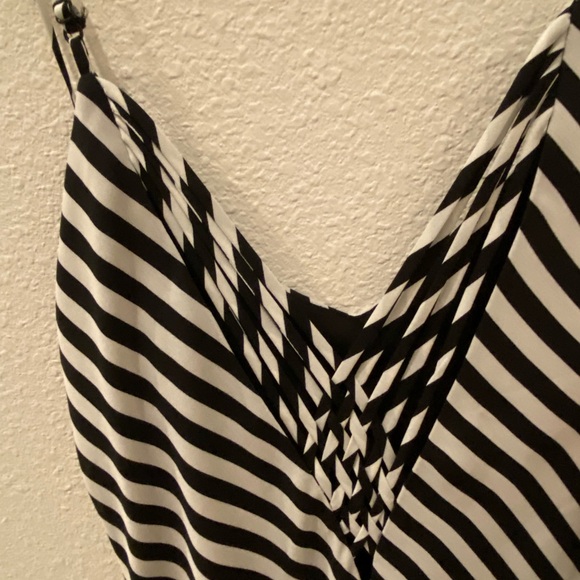 Greyson black and white striped maxi dress-size xs - Picture 7 of 12